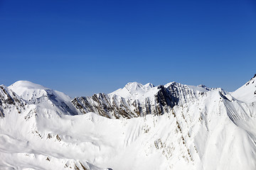Image showing Winter mountains in sunny day