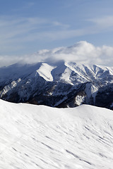 Image showing Ski slope for freeride
