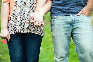 Image showing Cute Couple Holding Hands