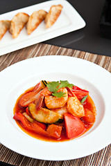 Image showing Thai Sweet and Sour Shrimp