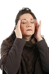 Image showing Woman with Stress Headache