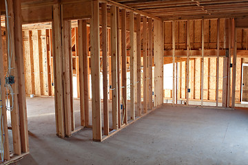 Image showing New Construction Framing Interior