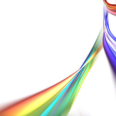 Image showing Rainbow Fractal Ribbons