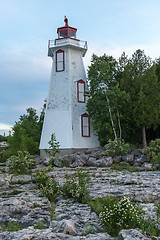 Image showing Big Tube Lighthouse in Tobermory In Bruce Peninsula, Ontario, Ca