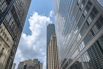 Image showing Toronto downtown  skyscrapers on Bay Street 