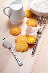 Image showing making baking cookies