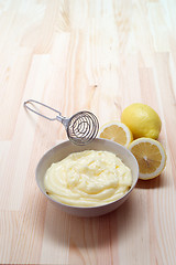 Image showing making fresh mayonnaise sauce