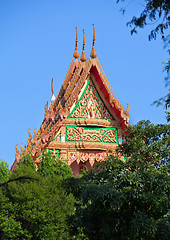 Image showing Roof of the Thai Monastery