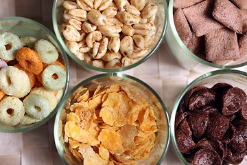 Image showing a mix of breakfast cereals