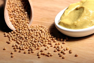 Image showing mustard and mustard grains