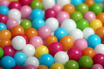 Image showing colored sugar balls