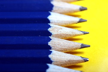 Image showing plain row of pencils