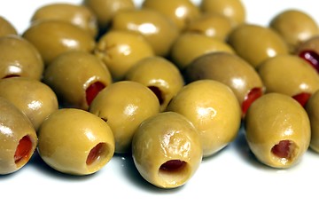 Image showing isolated stuffed olives