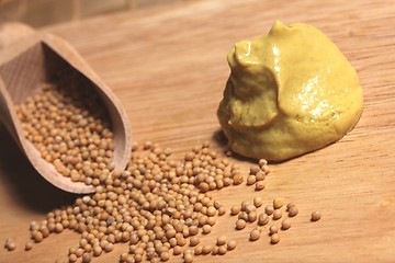 Image showing mustard and mustard grains