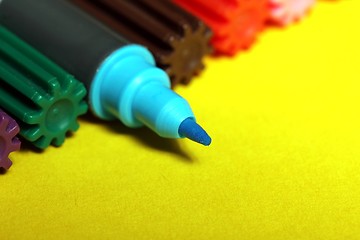 Image showing colorful markers