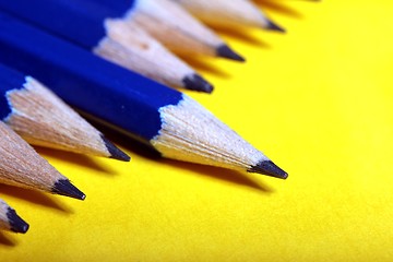 Image showing plain row of pencils