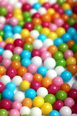 Image showing colored sugar balls