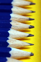 Image showing plain row of pencils