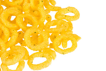 Image showing Yellow maize onion snacks