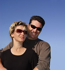 Image showing Couple against the sky