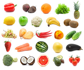 Image showing Fruits and vegetables