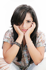 Image showing Portrait of a beautiful teenage girl