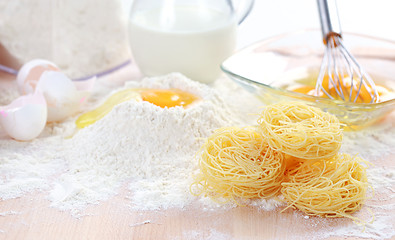 Image showing Baking ingredients for pasta