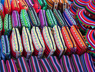 Image showing bright purses for sale