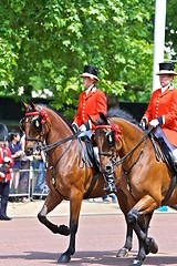 Image showing Trooping of the Colour Queen's Birthday in London