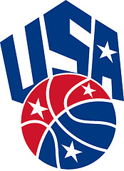 Image showing United States USA American Basketball Ball