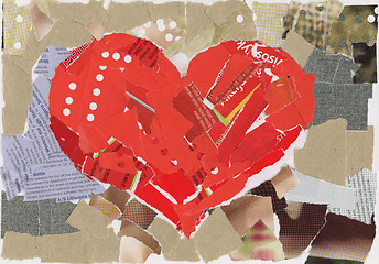 Image showing Heart collage