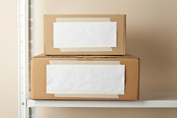Image showing Cardboard boxes