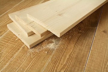 Image showing Wood planks