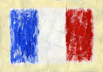Image showing Painted flag