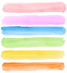 Image showing watercolor banners