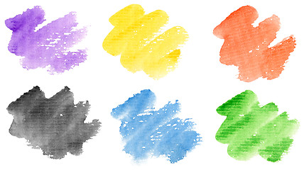 Image showing Watercolor strokes