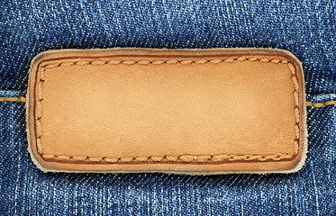 Image showing Jeans label