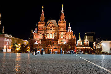 Image showing historical museum at night