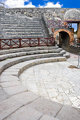 Image showing Small amphitheater in Pompeii