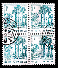 Image showing CHINA - CIRCA 1982: A stamp printed in China shows landscape in Xishuangbanna, circa 1982 