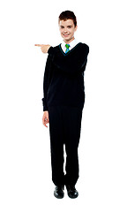 Image showing Full length portrait of attractive school boy