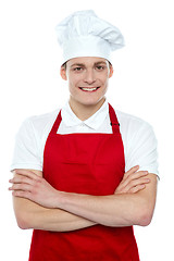 Image showing Portrait of confident male chef