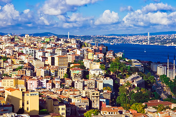 Image showing Istanbul and Bosphorus panorama