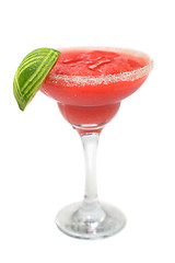 Image showing Cocktail margarita isolated on white background