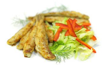 Image showing Smelt isolated on white background