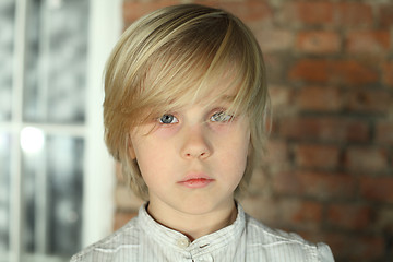 Image showing Child boy - face close-up