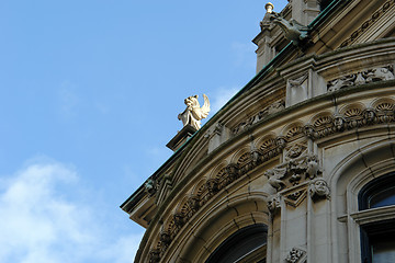 Image showing Detail of elaborate mansion in massachusetts