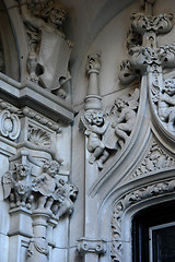 Image showing Detail of elaborate mansion also