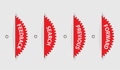 Image showing 	Rotable vector navigation elements set