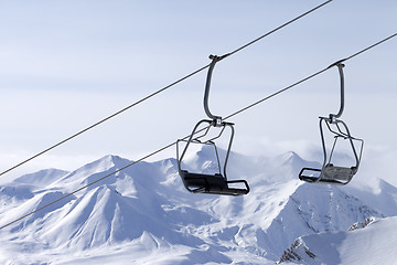 Image showing Ropeway at ski resort